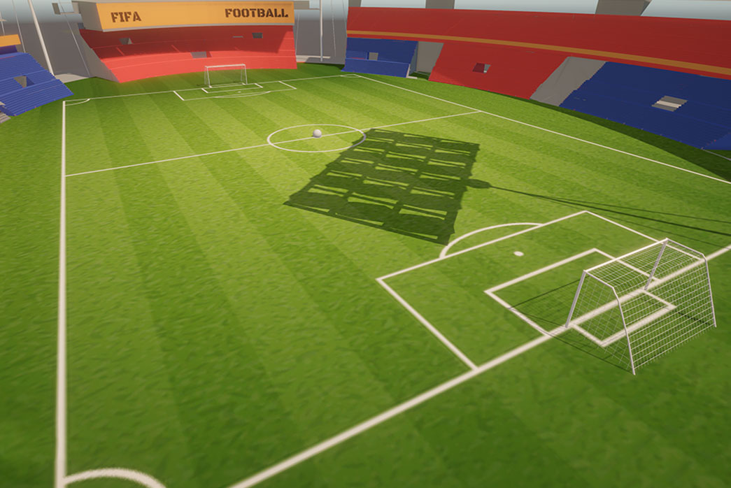 3d football stadium,