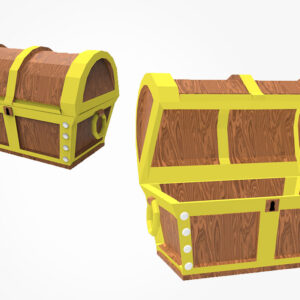 treasure box 3d model, 3d treasure box, 3d box,