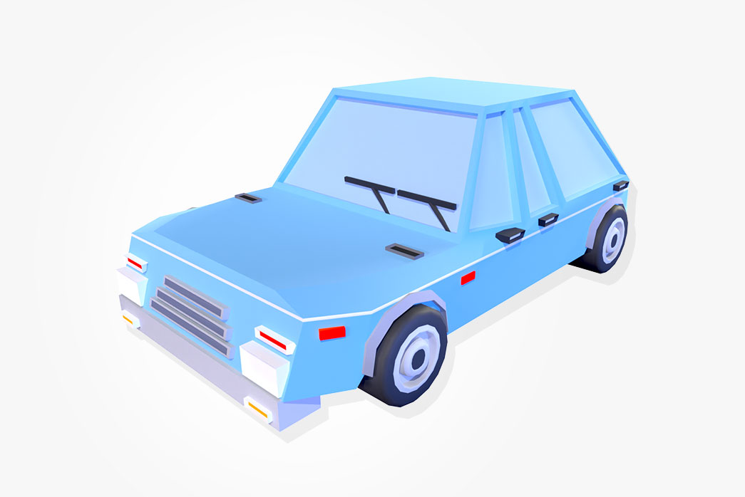 cartoon car 3d model, 3d model cartoon car, 3d car,