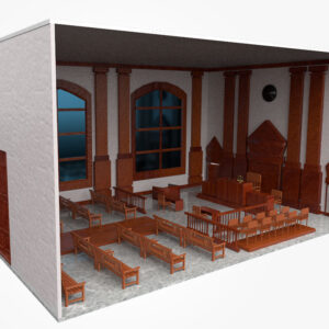 3d courtroom environment, 3d courtroom,