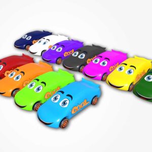 3d cartoon car, 3d cartoon sports car, cartoonish car, 3d model car,