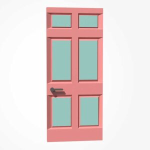 door 3d model, 3d model of door, low poly door 3d model, 3d doors and windows,