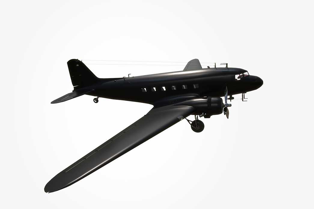 aircraft 3d model, 3d military aircraft, Douglas C-47 Skytrain Dakota, plane 3d model,