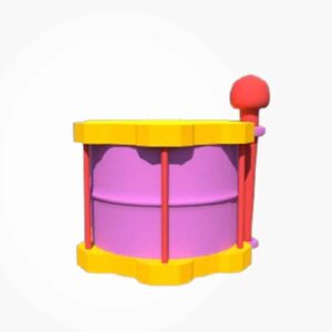 colorful 3d model drum toy