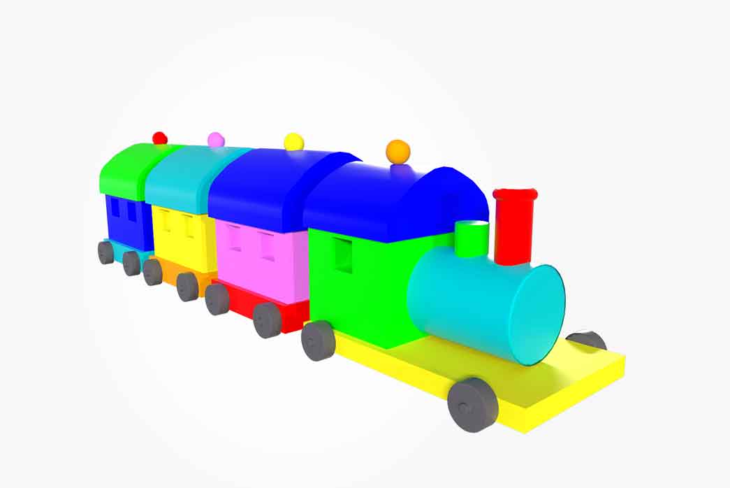 3d toy train